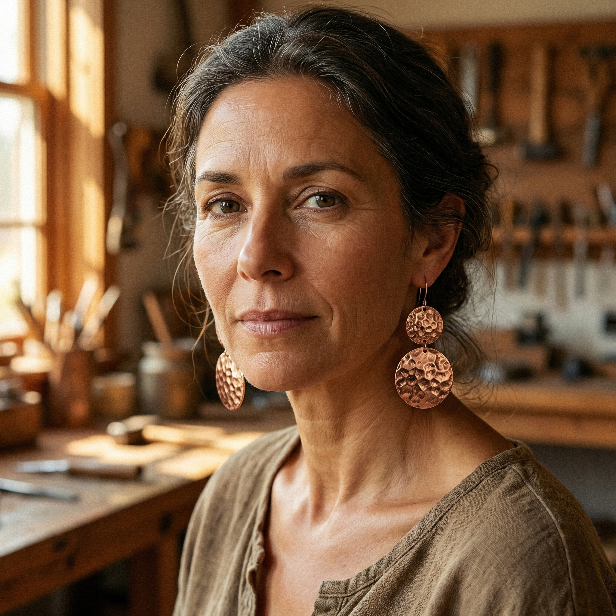 Judy's Solstice Copper Earrings