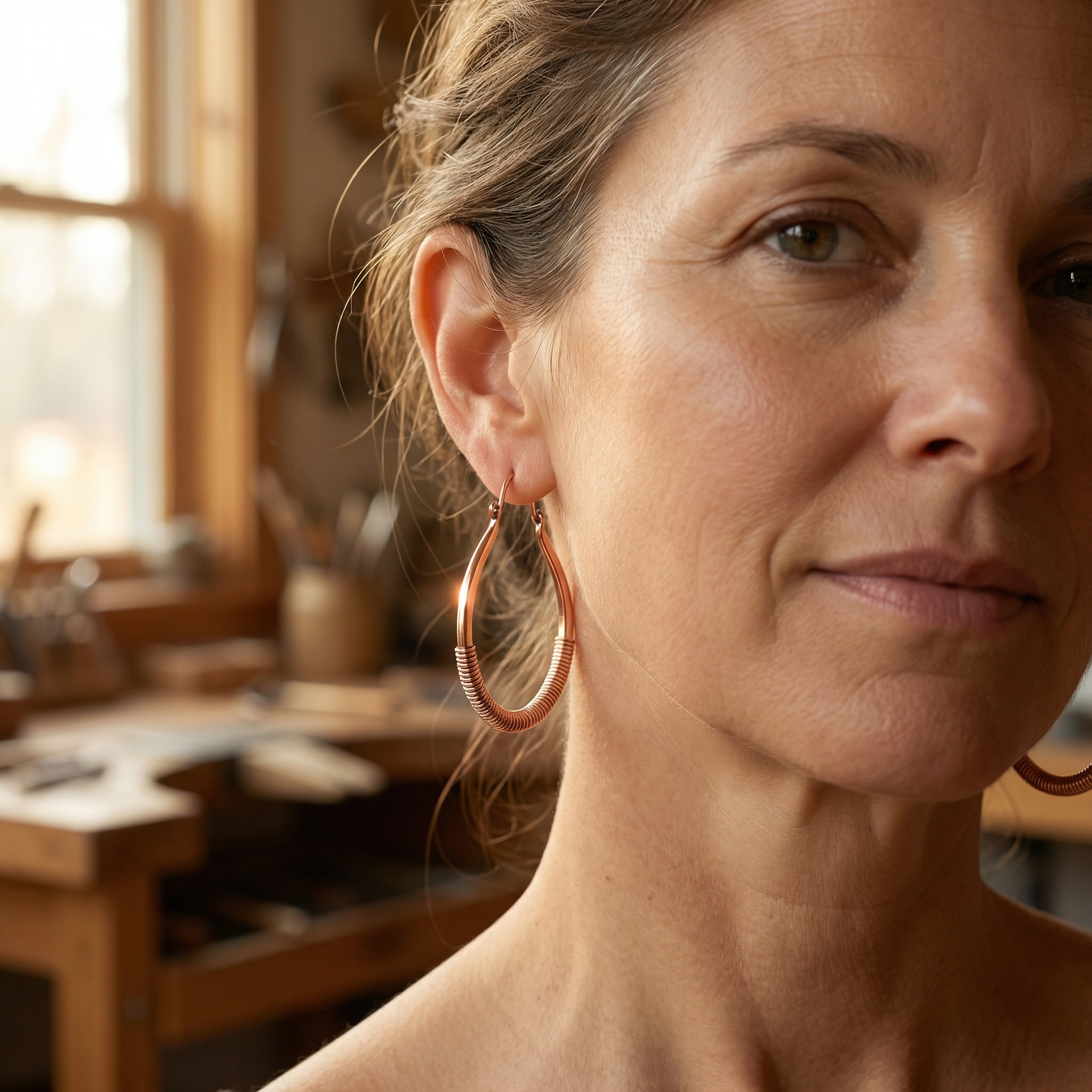 Judy's Creek Copper Earrings