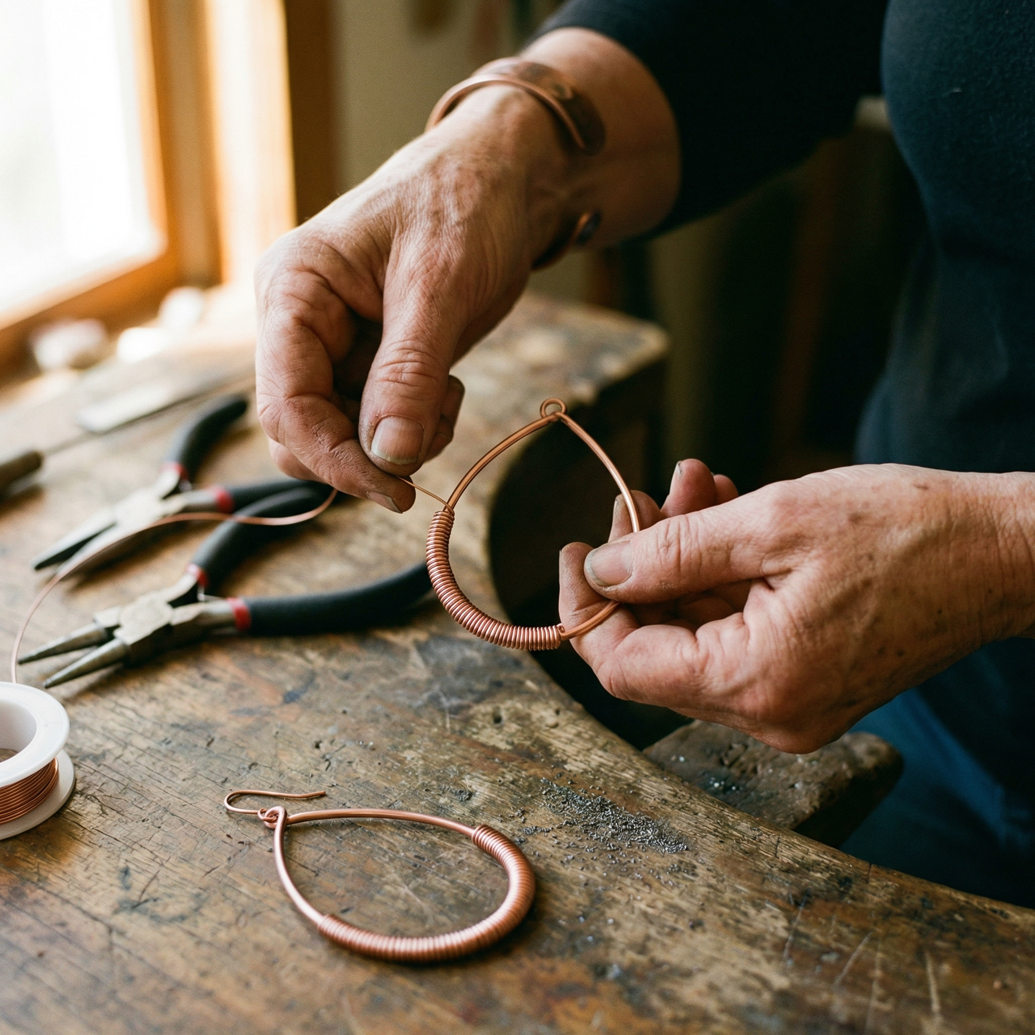 Judy's Creek Copper Earrings