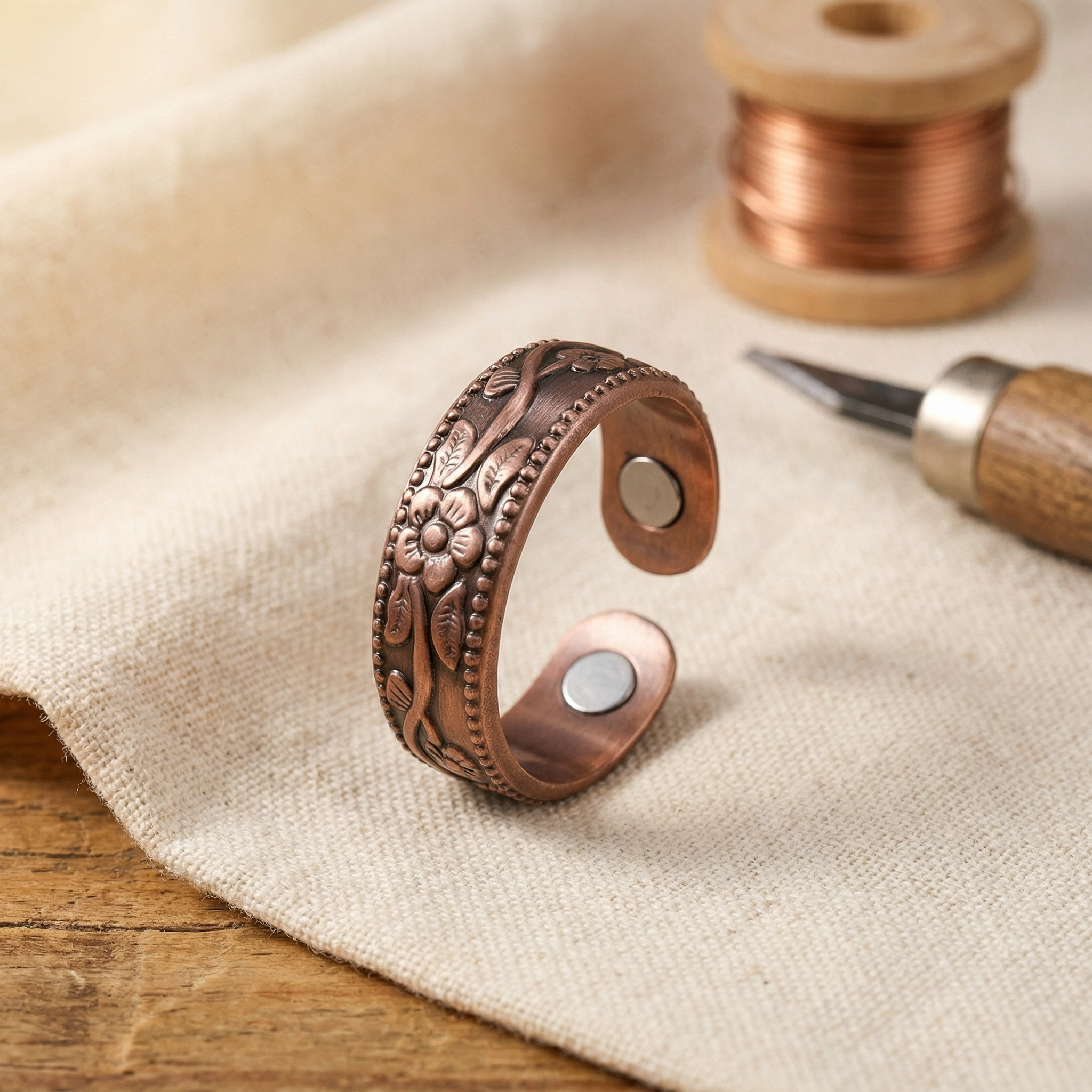 Judy's Petal Copper Ring