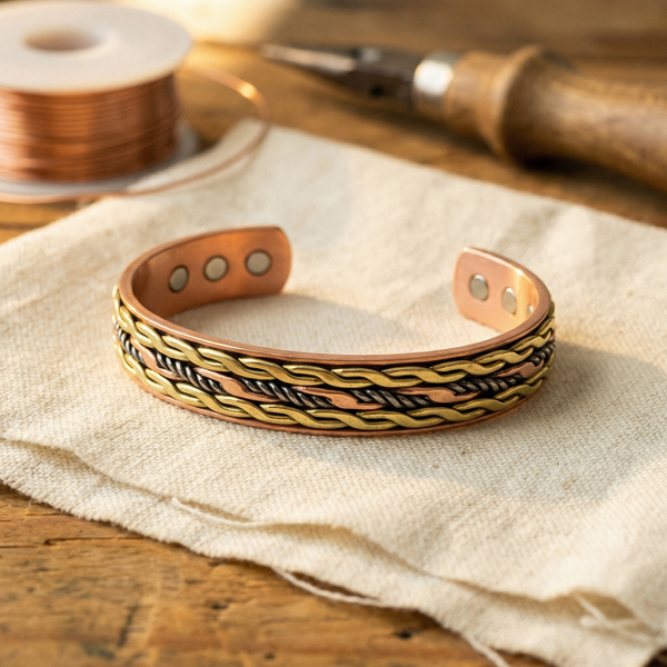 Judy's Weave Copper Bracelet