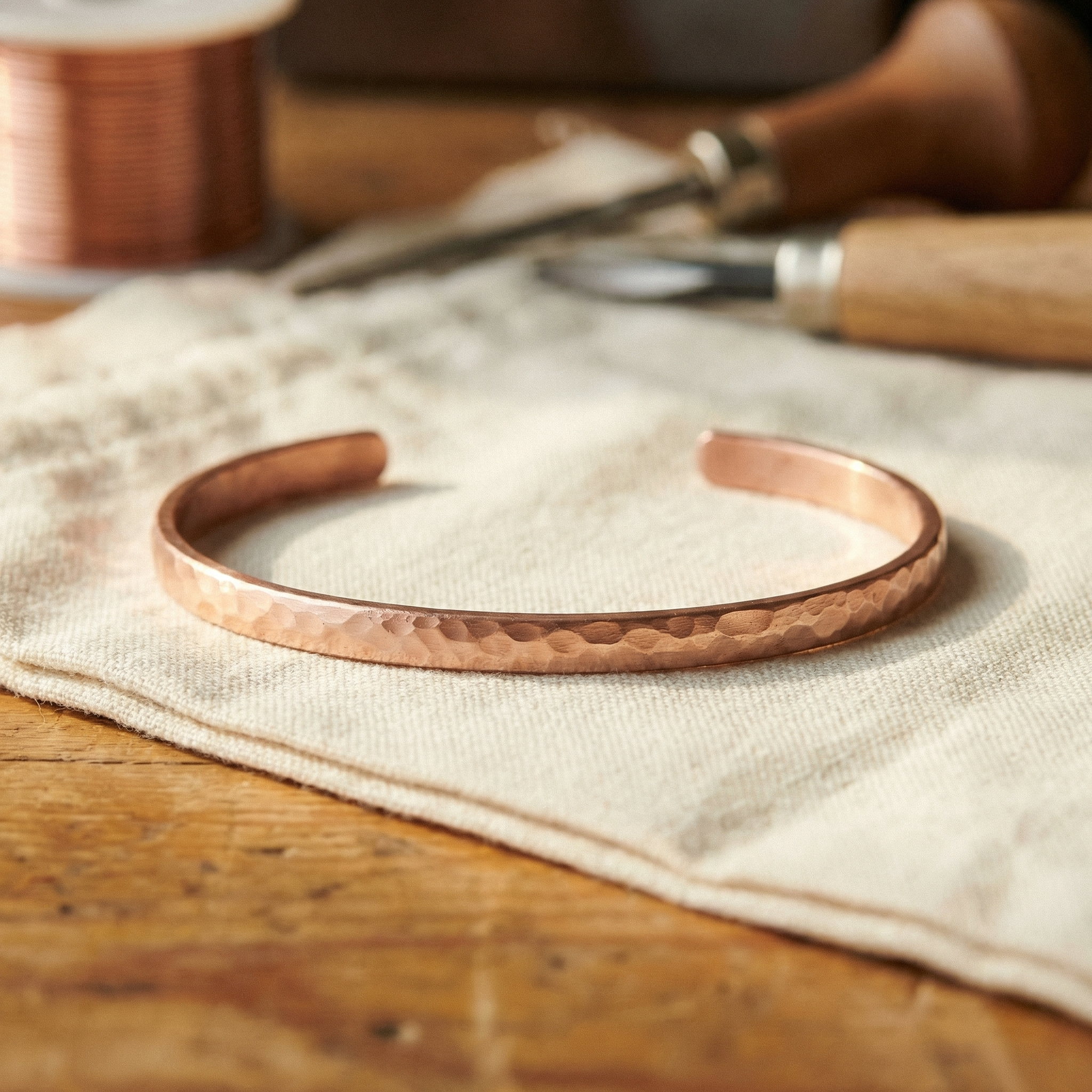 Judy's Sand Copper Anklet