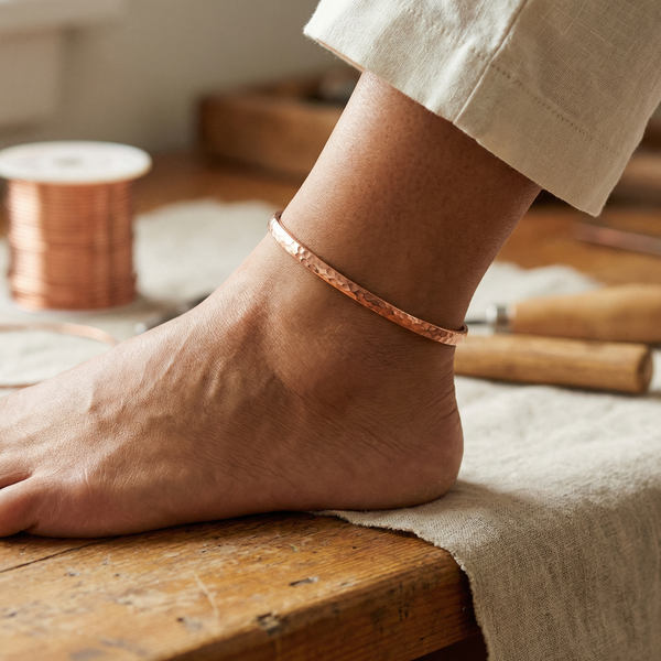 Judy's Sand Copper Anklet