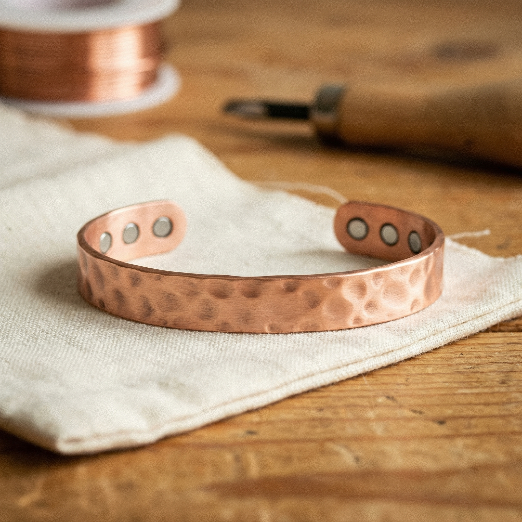 Judy's Lodestone Copper Bracelet