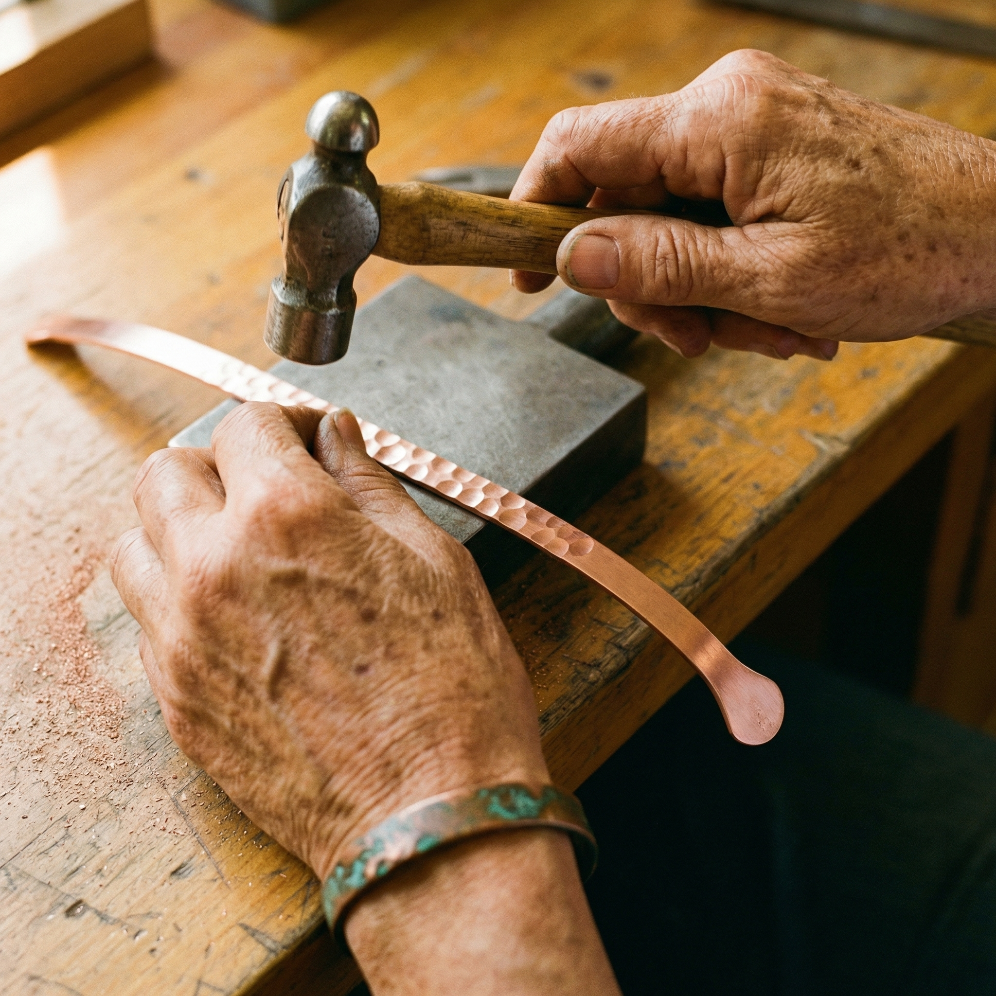 Judy's Lodestone Copper Bracelet