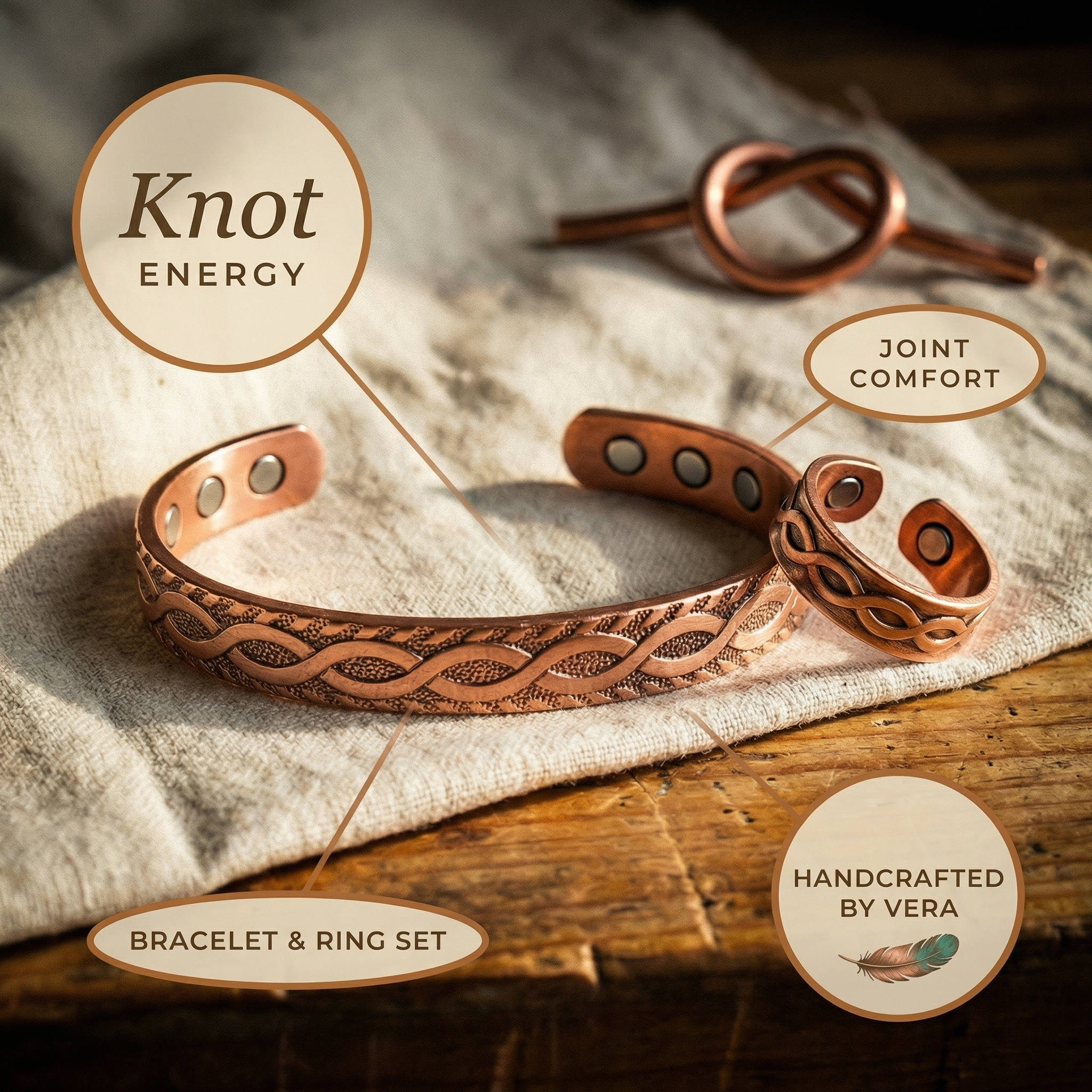 Judy's Knot Copper Set