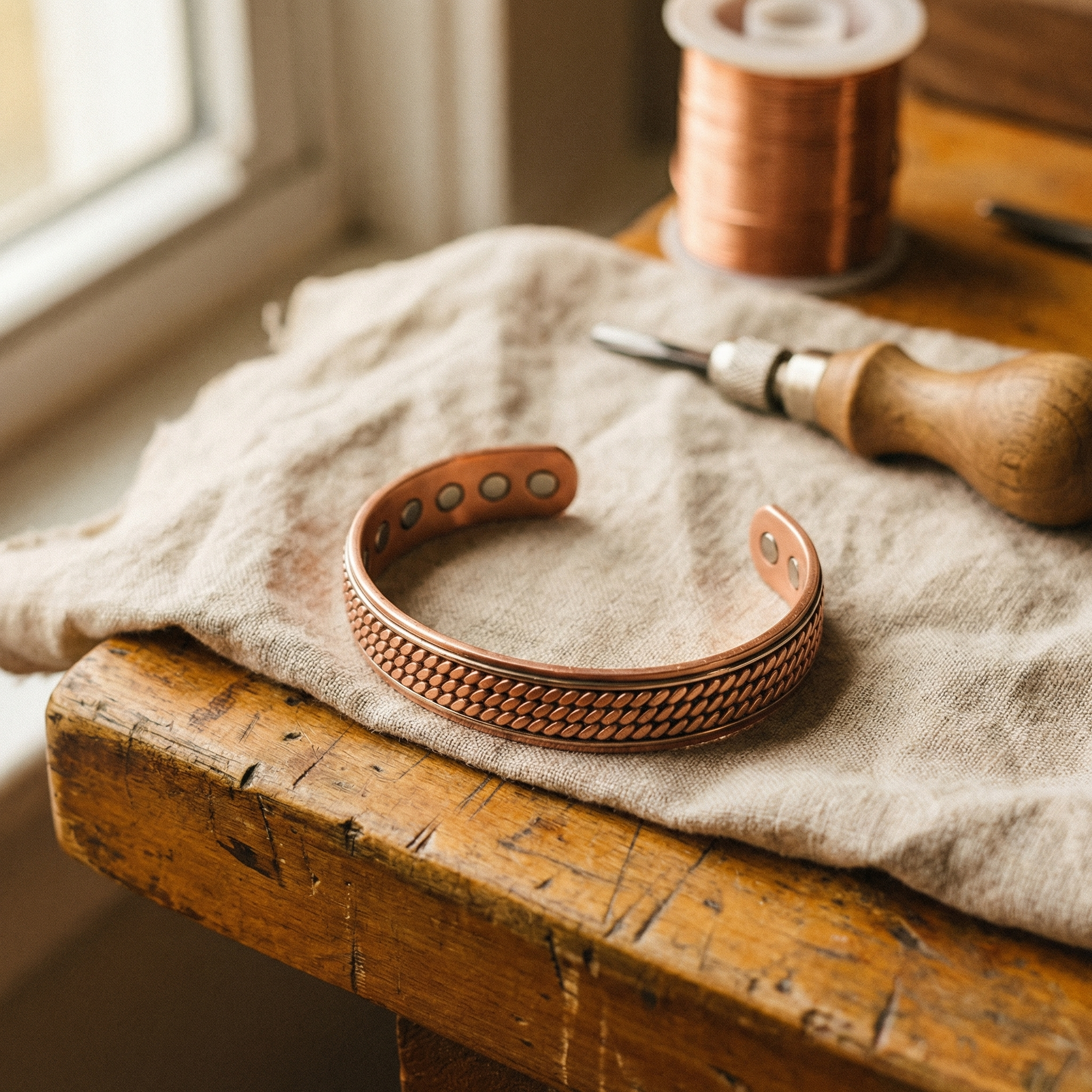 Judy's Wave Copper Bracelet