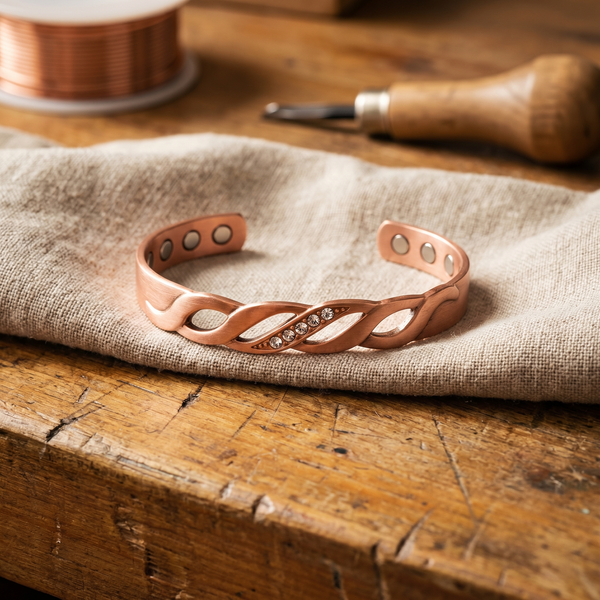 Judy's Seam Copper Bracelet