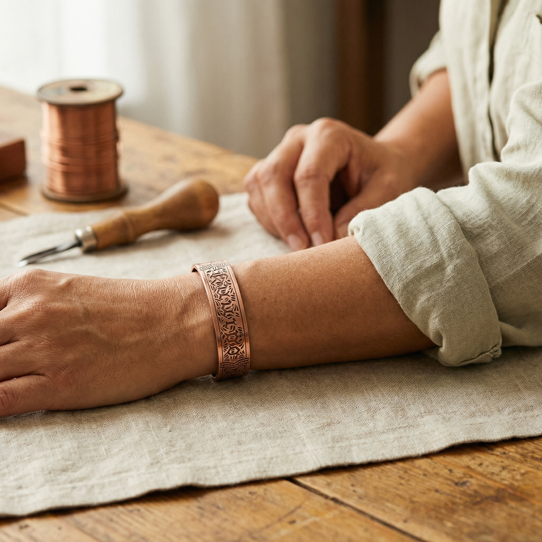 Judy's Drift Copper Bracelet