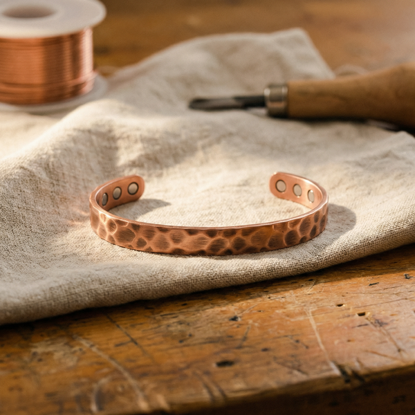 Judy's Furrow Copper Bracelet