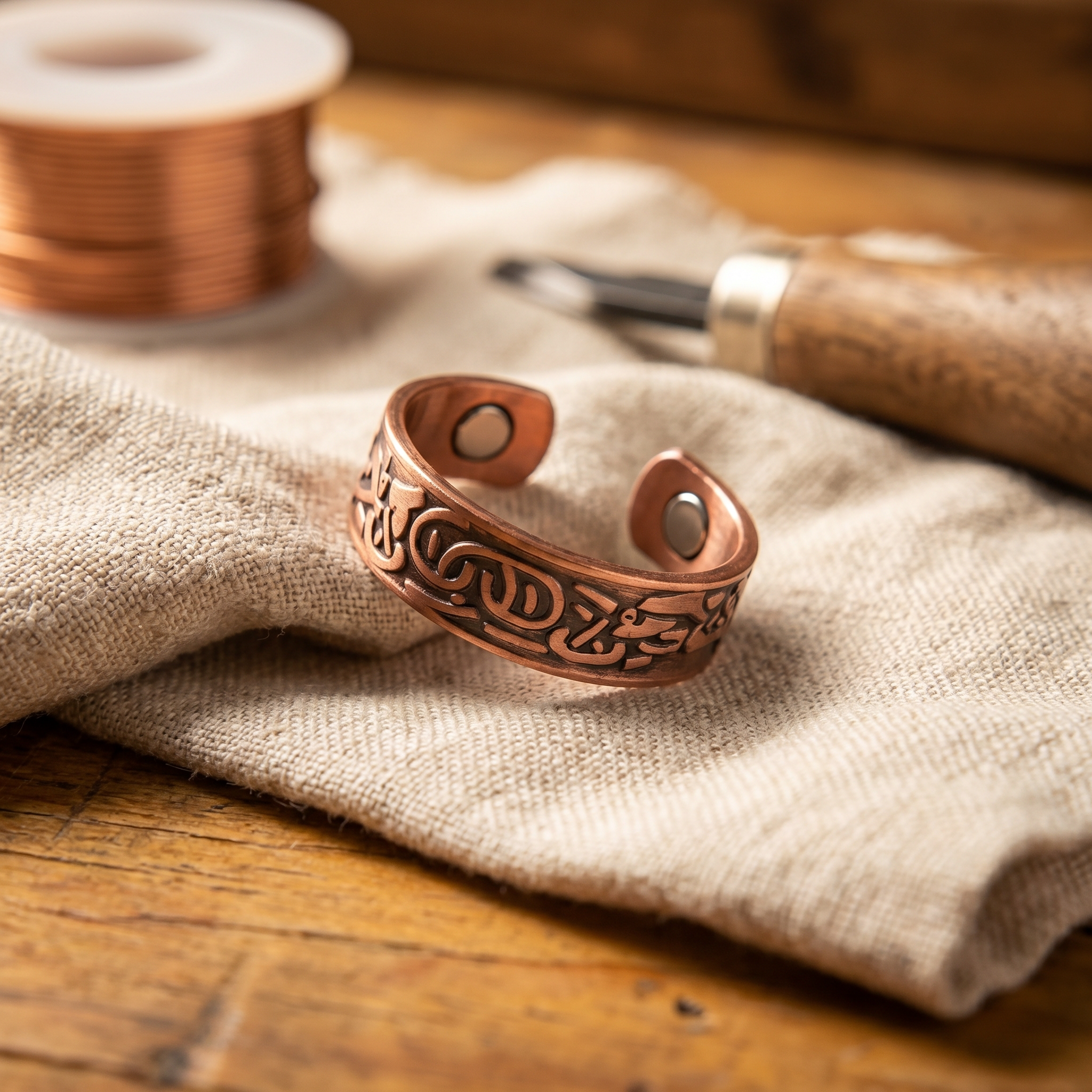 Judy's Burr Copper Ring