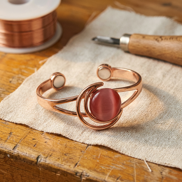 Judy's Sphere Pink Copper Bracelet