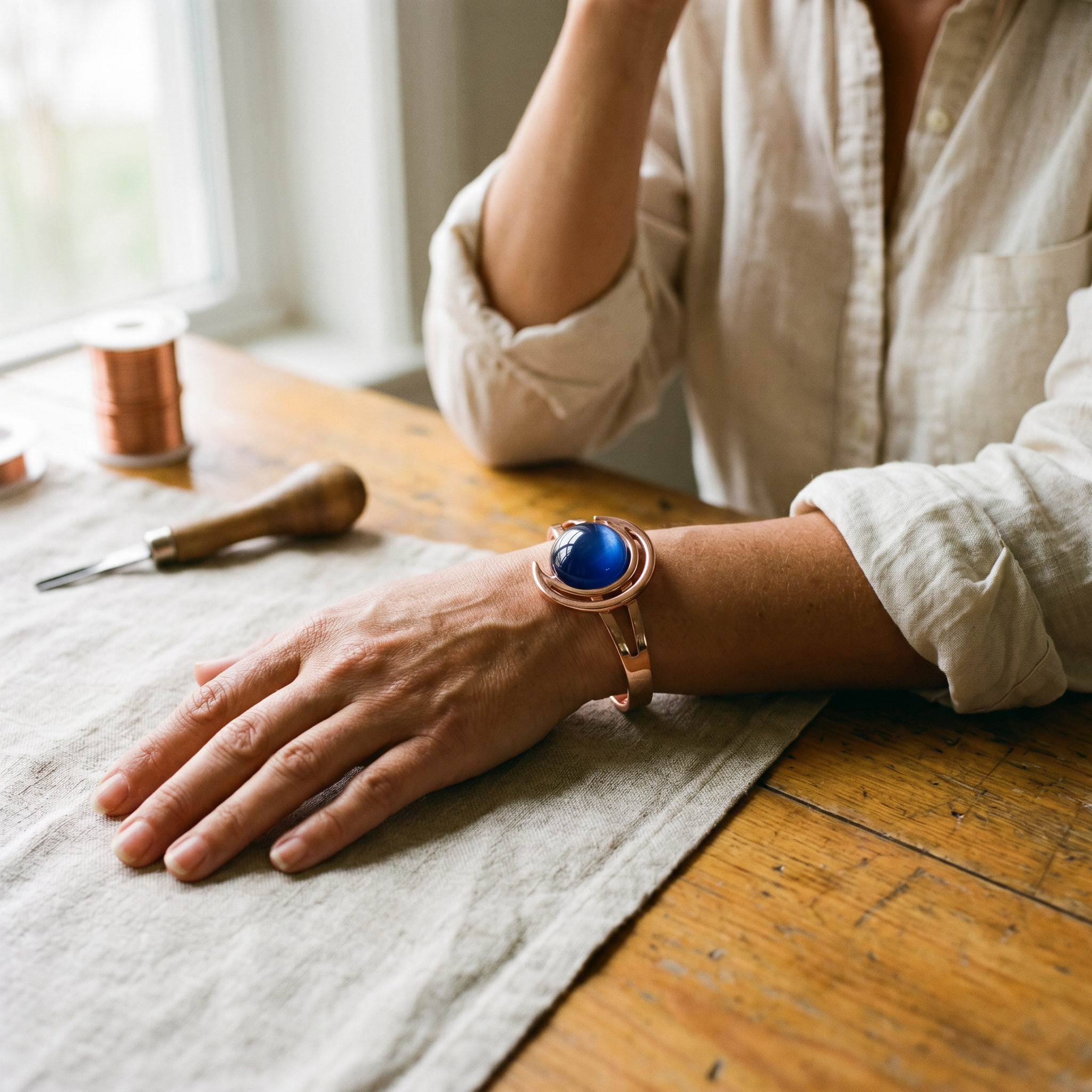 Judy's Sphere Copper Bracelet