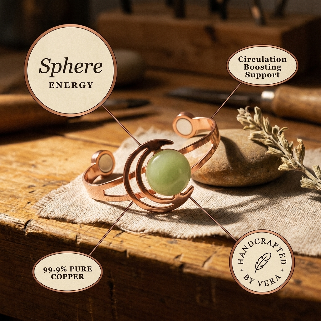 Judy's Sphere Green Copper Bracelet