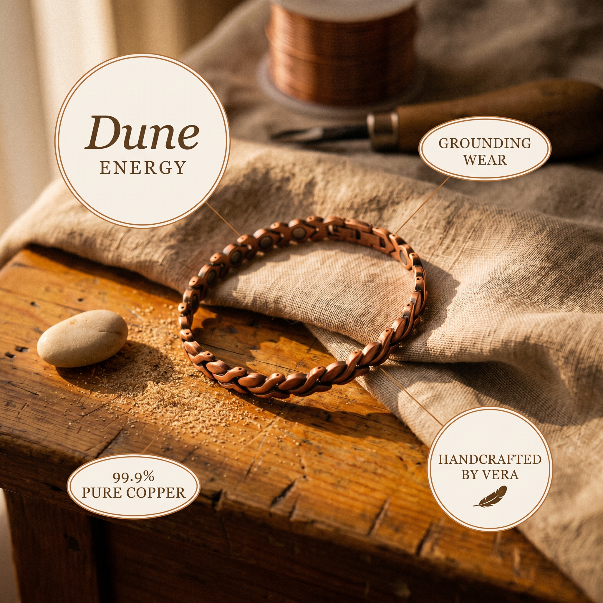 Judy's Dune Copper Anklet