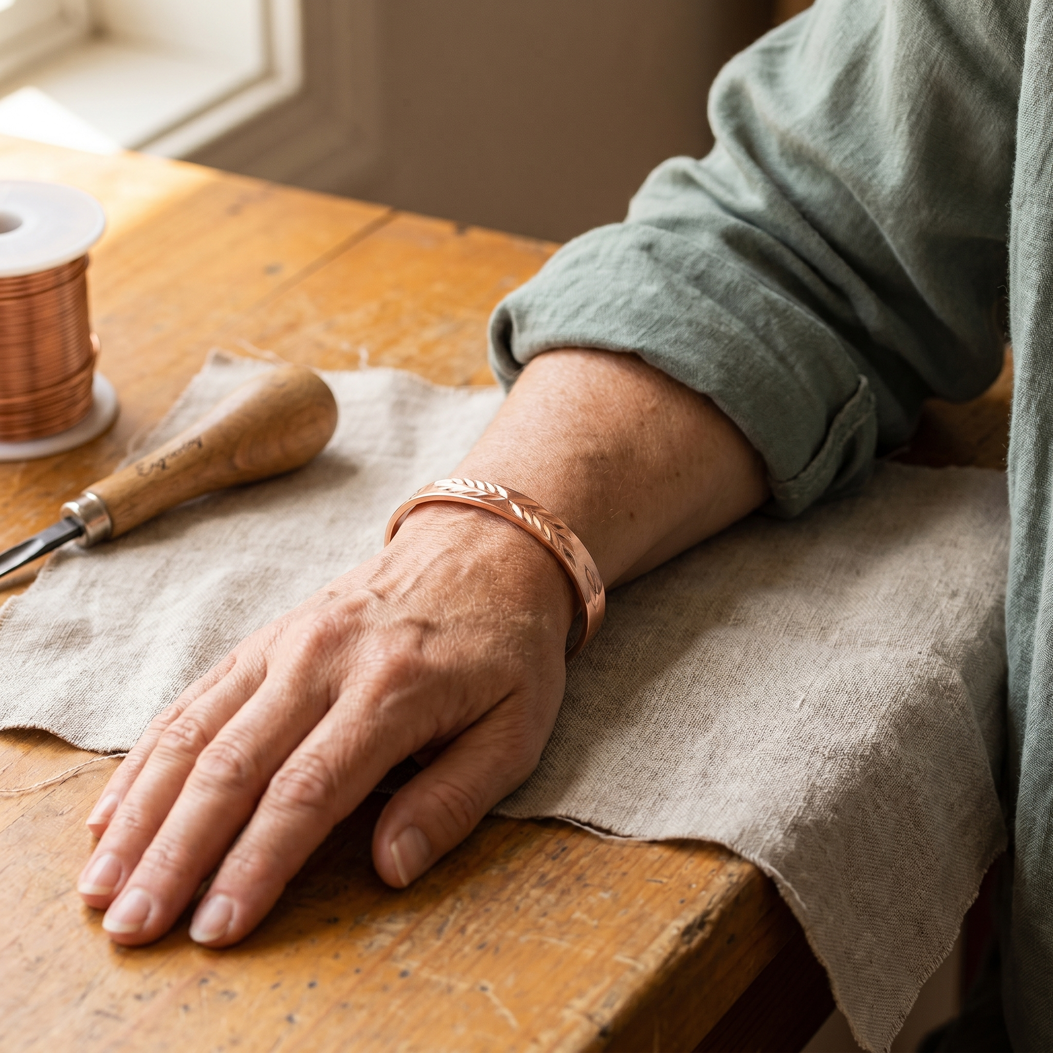 Judy's Lunar Copper Bracelet