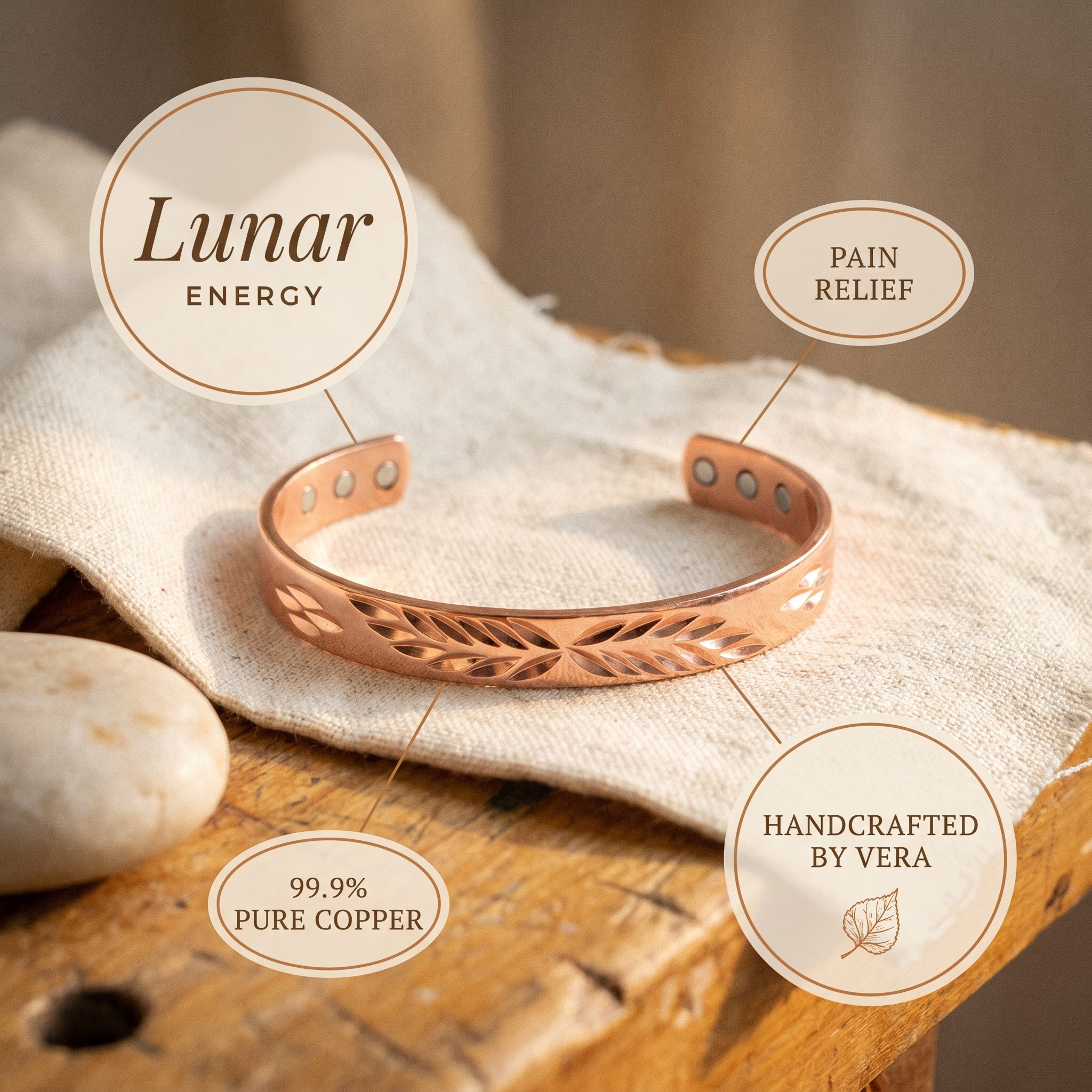 Judy's Lunar Copper Bracelet