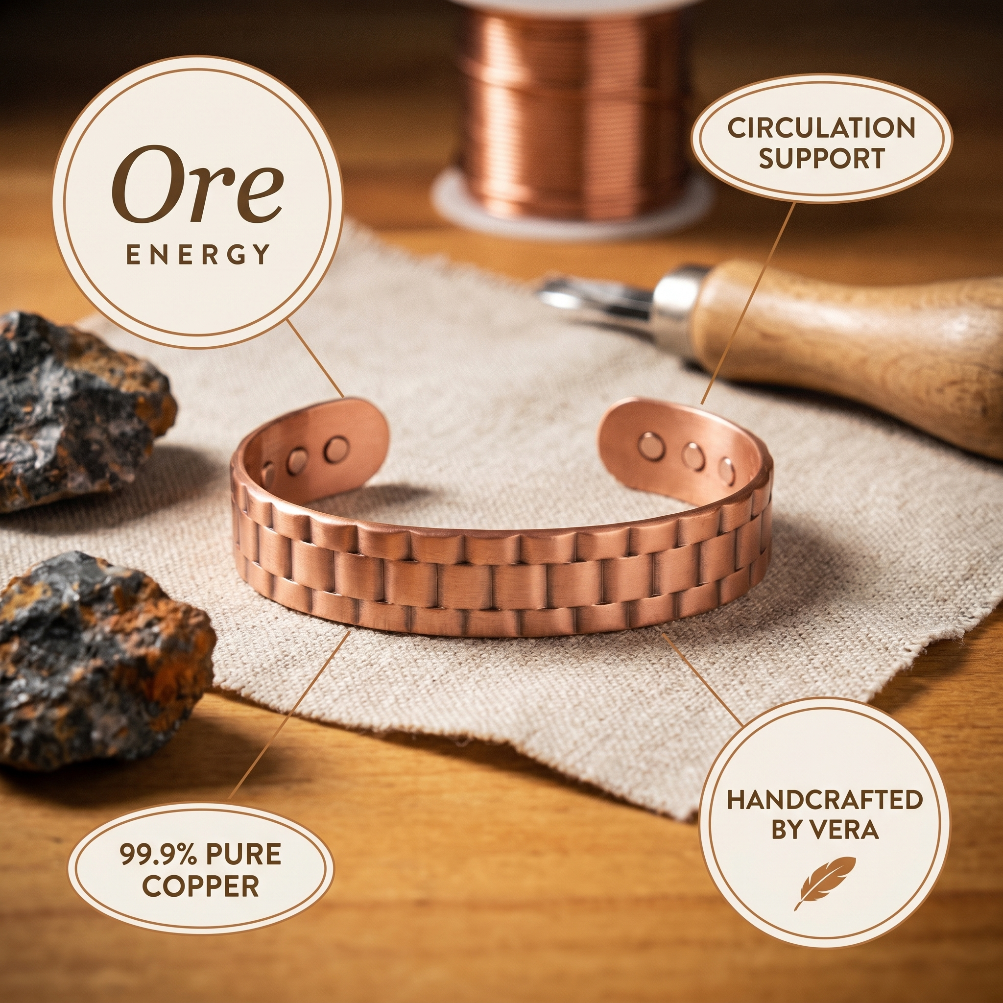 Judy's Ore Men's Copper Bracelet