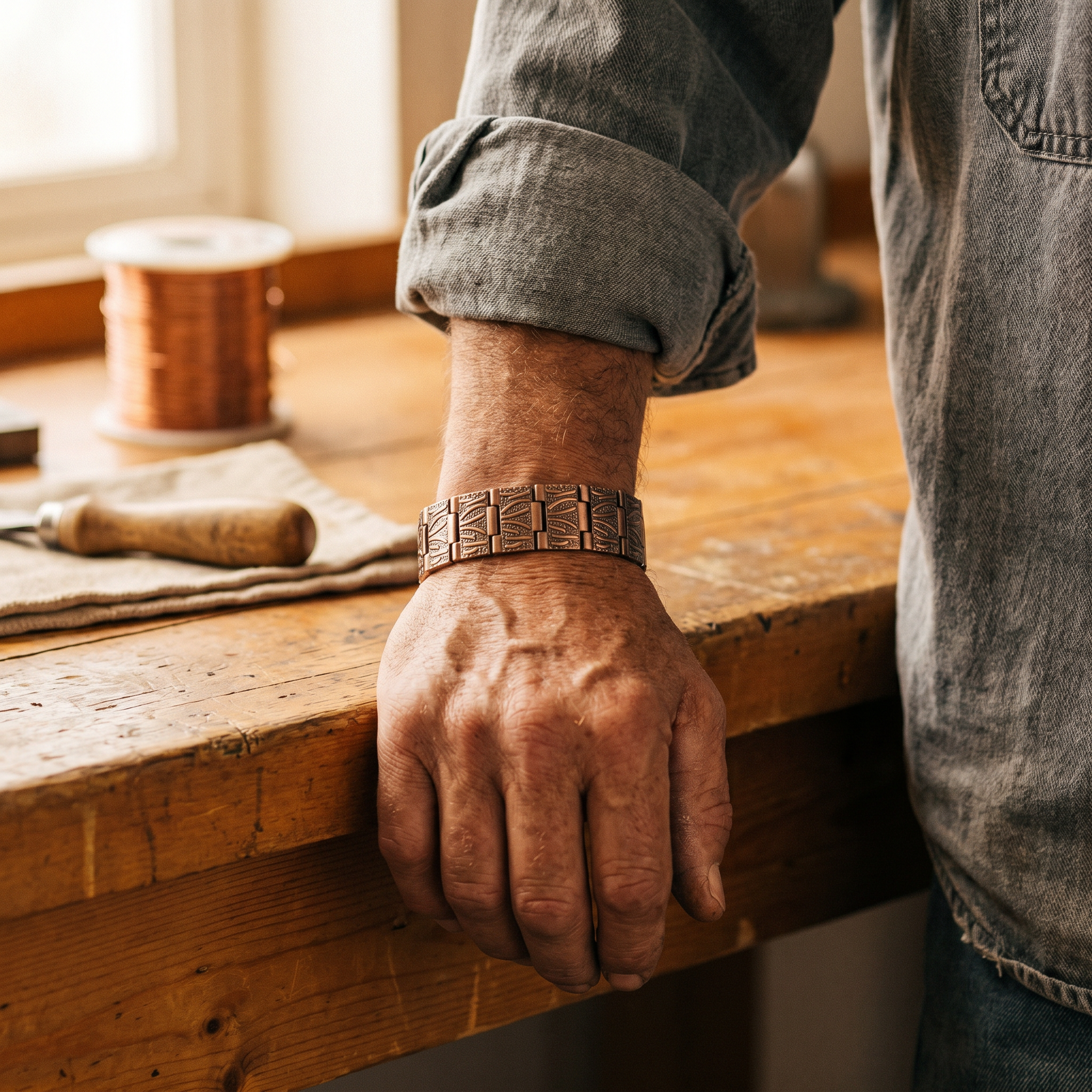 Judy's Grit Men's Copper Bracelet