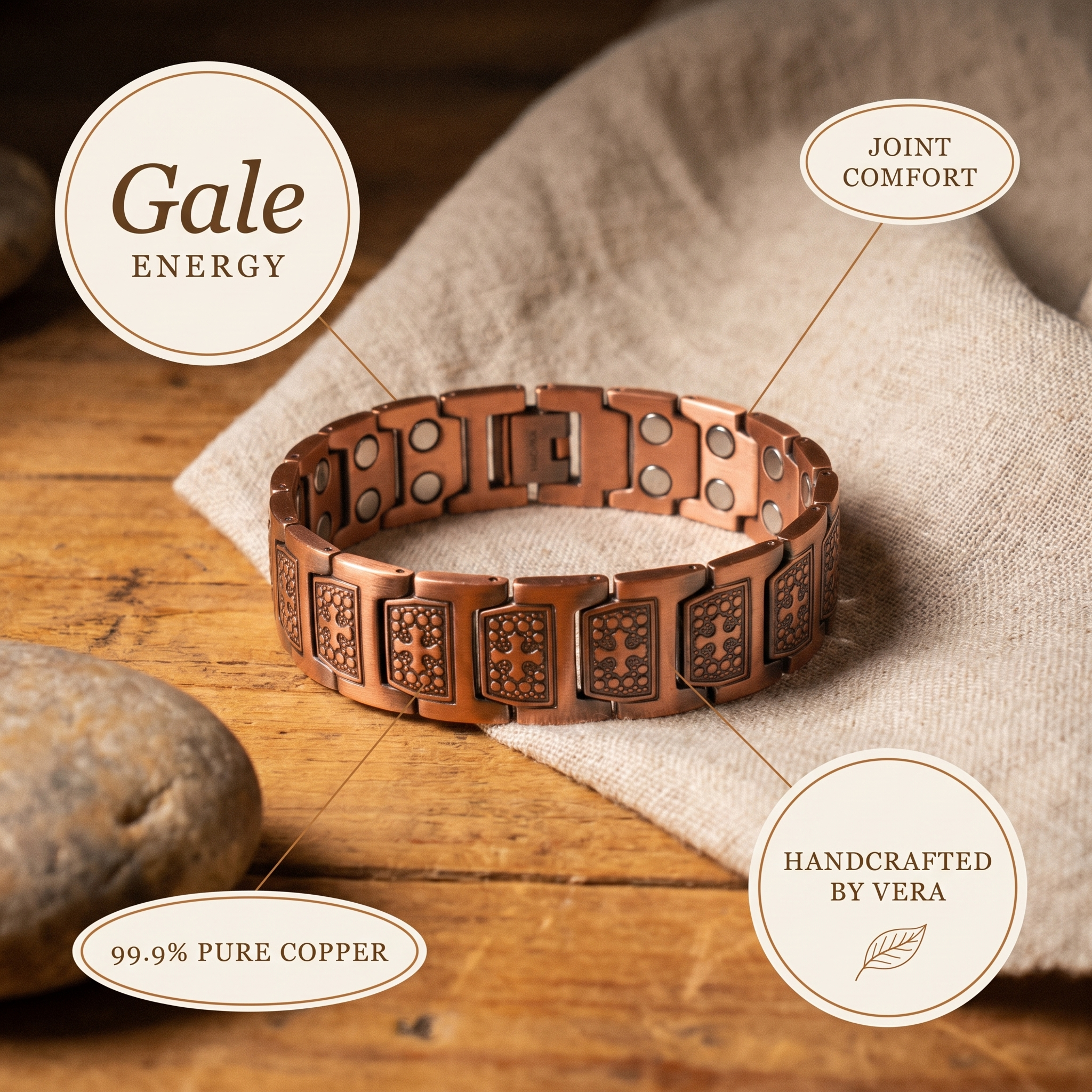 Judy's Gale Men's Copper Bracelet