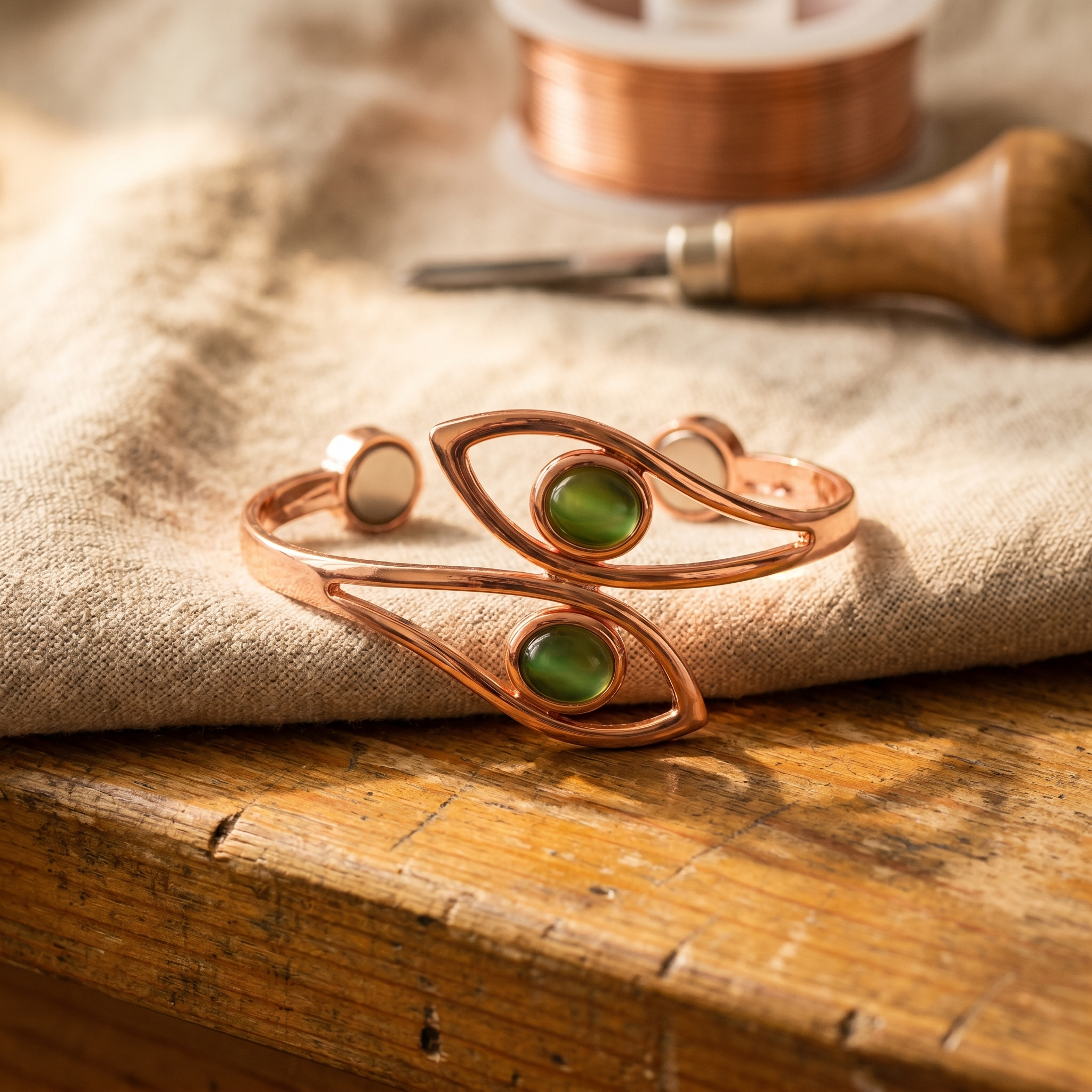Judy's Opal Copper Bracelet