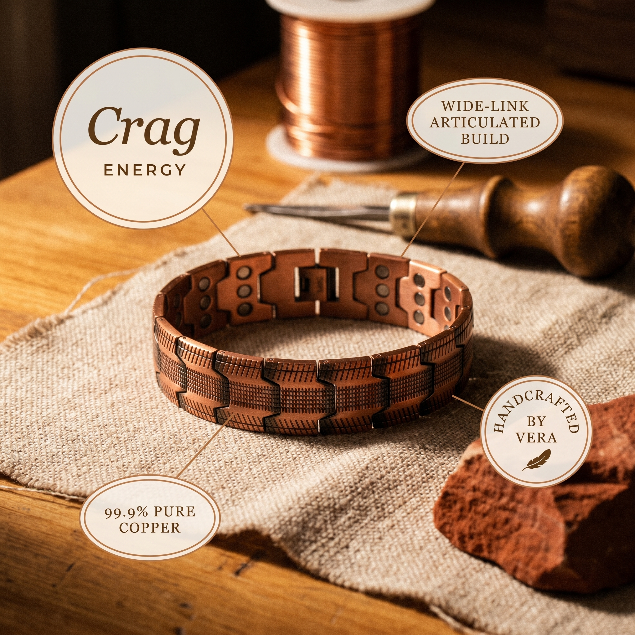 Judy's Crag Copper Bracelet